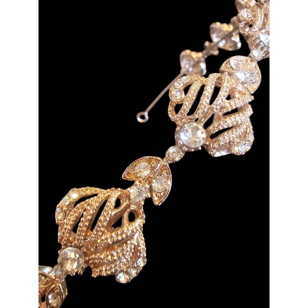 Rose Gold Crystal Deco Headband - Picture 5 of 6